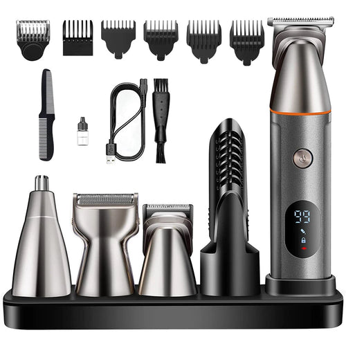 All in One Beard Trimer Hair Clipper for Men Body Nose Trimmer Men'S Groin Grooming Kit Electric Shaver Facial Hair Removal