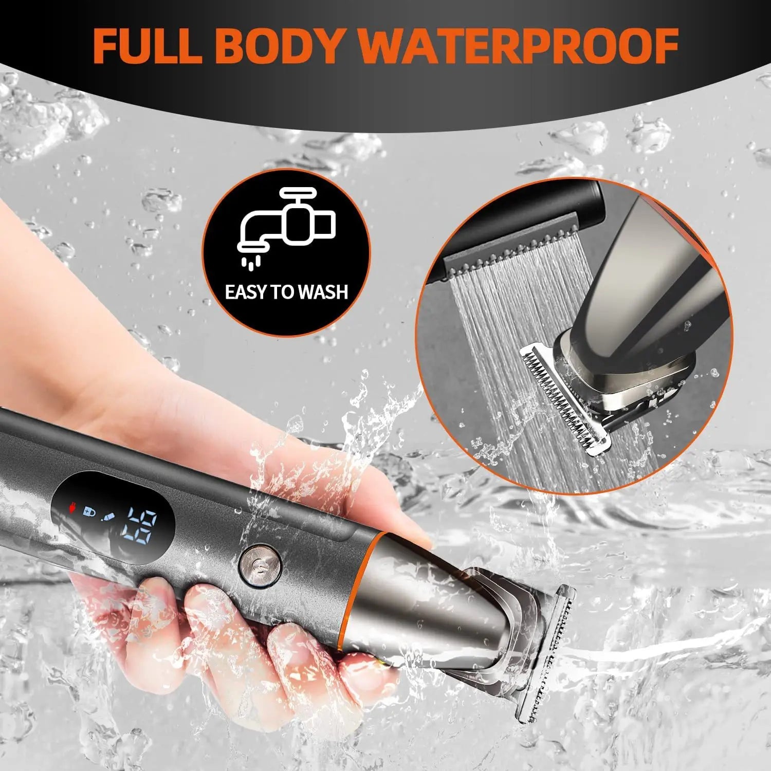 All in One Beard Trimer Hair Clipper for Men Body Nose Trimmer Men'S Groin Grooming Kit Electric Shaver Facial Hair Removal