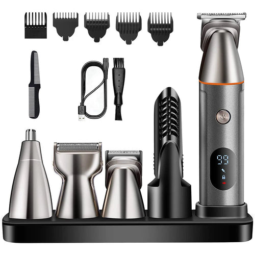 All in One Beard Trimer Hair Clipper for Men Body Nose Trimmer Men'S Groin Grooming Kit Electric Shaver Facial Hair Removal